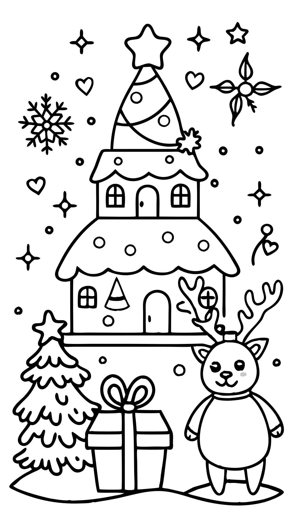 coloring page for christmas